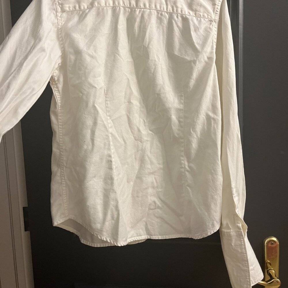 The Saville Row Company, white cotton button down shirt, size 12. Closet staple. - Picture 6 of 6
